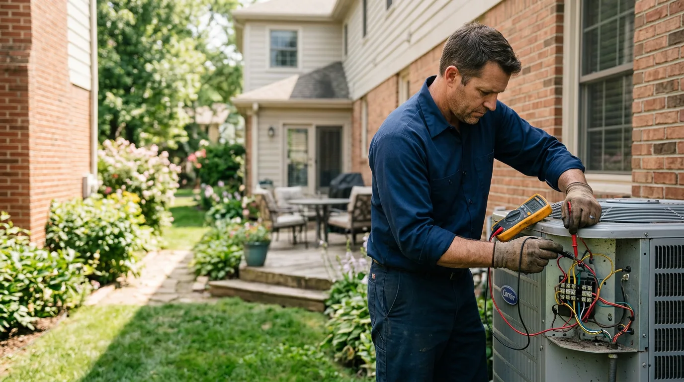 HVAC technician working near New Freedom, PA